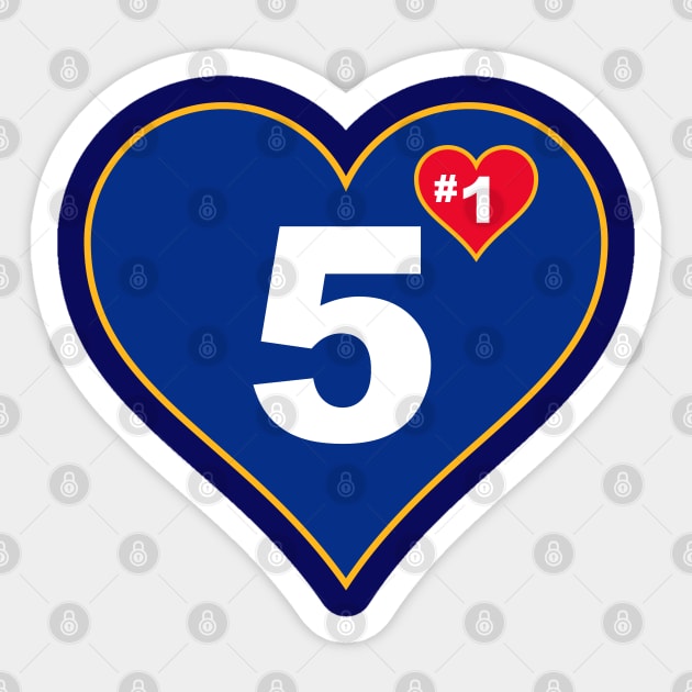 STL #1 in your heart Sticker by SwtPeprDesigns